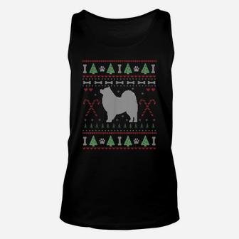 Samoyed Ugly Sweater Christmas Shirt Funny Dog Lover Unisex Tank Top | Crazezy