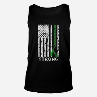 Scoliosis Awareness Month Tshirt Ribbon American Flag Tee Unisex Tank Top | Crazezy