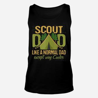 Scout Dad T Shirt Cub Leader Boy Camping Scouting Gift Men Unisex Tank Top | Crazezy UK