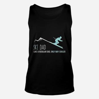 Ski Dad Funny Cute Winter Skiing Gift Unisex Tank Top | Crazezy