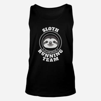 Sloth Running Team Lets Take A Nap Instead Funny Tee Unisex Tank Top | Crazezy