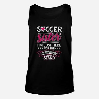 Soccer Sister With Sayings For Women Girls Unisex Tank Top | Crazezy