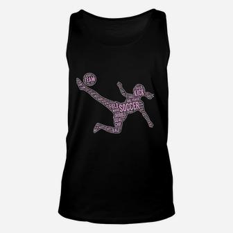 Soccer Typography Youth Girls And Women Players Unisex Tank Top | Crazezy CA