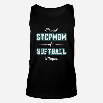 Step Mom Softball Women From Step Daughter Or Step Son Unisex Tank Top | Crazezy