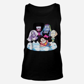 Stevens Universe Group Shot Of All Gems Graphic Unisex Tank Top | Crazezy CA