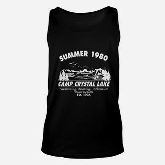Summer 1980 Men Funny Graphic Camping Vintage Cool 80s Novelty Unisex Tank Top | Crazezy AU