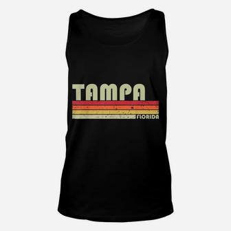 Tampa Fl Florida Funny City Home Roots Gift Retro 70S 80S Unisex Tank Top | Crazezy