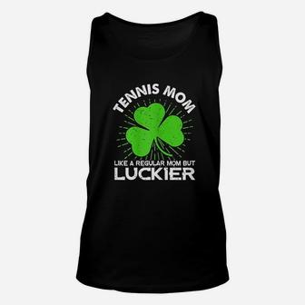 Tennis Mom Like A Regular But Luckier Mothers Day Unisex Tank Top | Crazezy