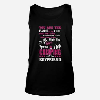 This Girl Loves Camping With Boyfriend T-shirt Unisex Tank Top | Crazezy