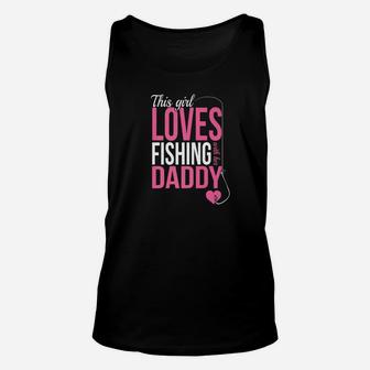 This Girl Loves Fishing With Her Daddy Unisex Tank Top | Crazezy