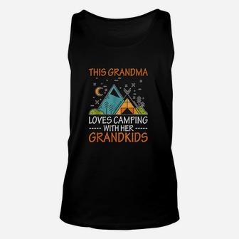 This Grandma Loves Camping With Her Grandkids Unisex Tank Top | Crazezy