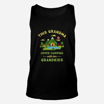 This Grandma Loves Camping With Her Grandkids Unisex Tank Top | Crazezy UK