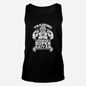 Training To Be Legendary Super Saiyan Gym Workout Shirt Unisex Tank Top | Crazezy