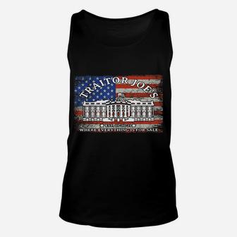 Traitor Joe's Where Everything Is For Sale Vintage Us Flag Unisex Tank Top | Crazezy AU