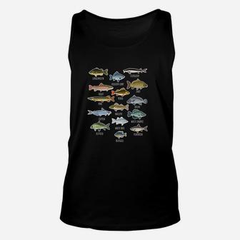 Types Of Freshwater Fish Species Fishing Unisex Tank Top | Crazezy