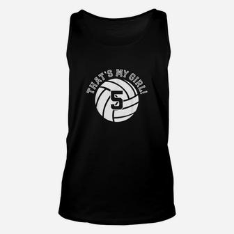 Unique That's My Girl Volleyball Player Mom Or Dad Unisex Tank Top | Crazezy DE