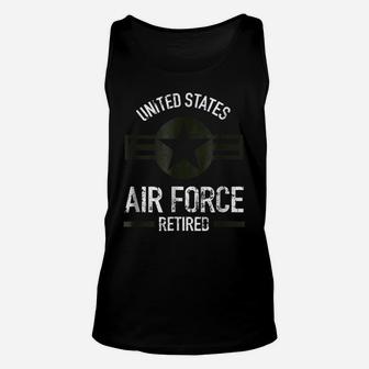 United States Retired Air Force Military Retirement Shirt Unisex Tank Top | Crazezy