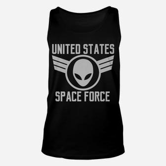 United States Space Force Military Alien Patch Unisex Tank Top | Crazezy