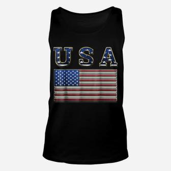 Usa American Flag United States Us Patriotic Unisex Tank Top | Crazezy