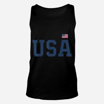 Usa T Shirt Women Men Patriotic American Flag 4Th Of July Unisex Tank Top | Crazezy
