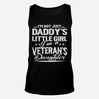 Veteran 365 Daddys Little Girl Veteran Dad Tee Gift Unisex Tank Top | Crazezy CA