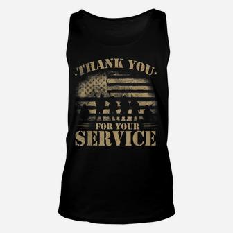 Veteran 365 Vintage Veteran Thank You For Your Service Unisex Tank Top | Crazezy AU
