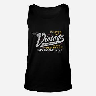 Vintage 1973 Aged To Perfection Vintage Racing Unisex Tank Top | Crazezy