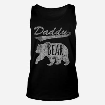 Vintage Daddy Bear Father's Day Gift For Dad Unisex Tank Top | Crazezy
