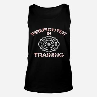 Vintage Firefighter In Training Fire Department Unisex Tank Top | Crazezy CA