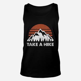 Vintage Take A Hike Outdoors Nature Hiking Lover Unisex Tank Top | Crazezy