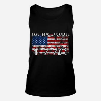 We The People 1776 US Constitution Freedom American Flag Sweatshirt Unisex Tank Top | Crazezy