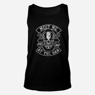 Weightlifting Bodybuilding Meet Me At The Bar Unisex Tank Top | Crazezy AU