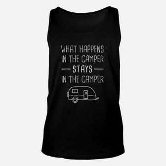 What Happens In The Camper Stays In The Camper Unisex Tank Top | Crazezy UK