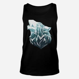 Wolf Howling I Wilderness Nature Wildlife Wolves Wolf Unisex Tank Top | Crazezy AU