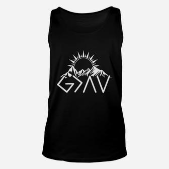 Women God Is Greater Than The Highs Faith Funny Camping Hiking Mountaineering Unisex Tank Top | Crazezy CA
