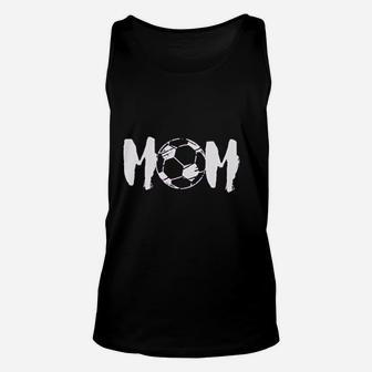 Women Soccer Mom Motherhood Graphic Off Shoulder Tops Unisex Tank Top | Crazezy