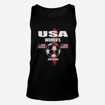 Women Soccer Team Usa United States Soccer Unisex Tank Top | Crazezy DE