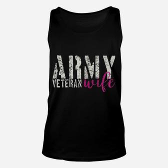 Womens Army Veteran Wife T Shirts For Women | Veterans Wife Unisex Tank Top | Crazezy CA
