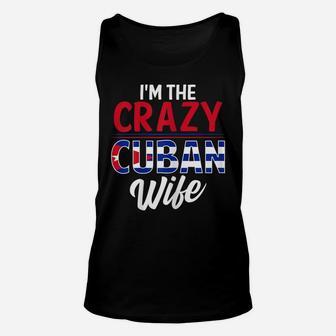 Womens Cuban Wife Gift Funny Cuba Husband Graphic Print Unisex Tank Top | Crazezy UK