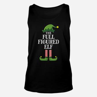 Womens Full Figured Elf Matching Family Group Christmas Party PJ Unisex Tank Top | Crazezy