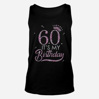 Womens It's My 60Th Birthday Queen 60 Years Old Shoes Crown Diamond Unisex Tank Top | Crazezy AU