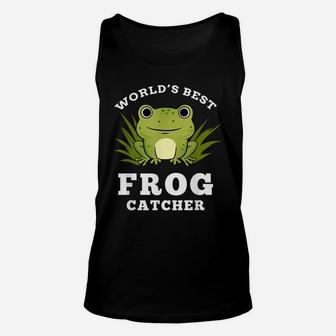 Worlds Best Frog Catcher Frog Hunting Unisex Tank Top | Crazezy