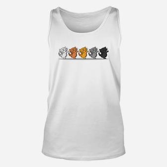 Adorable Cute Happy Funny Silly Line Dancing Cat Unisex Tank Top | Crazezy