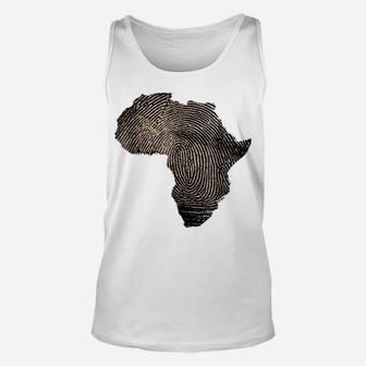Africa Dna T Shirt Flag Thumb Fingerprint Roots Proud Tee Unisex Tank Top | Crazezy