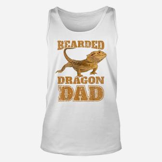 Bearded Dragon T Shirt Bearded Dragon Dad Papa Gift Tee Unisex Tank Top | Crazezy