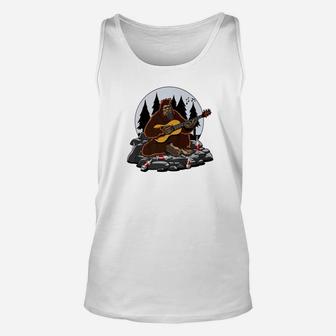 Bigfoot Camping Hiking Mountain Trails Funny Unisex Tank Top | Crazezy CA