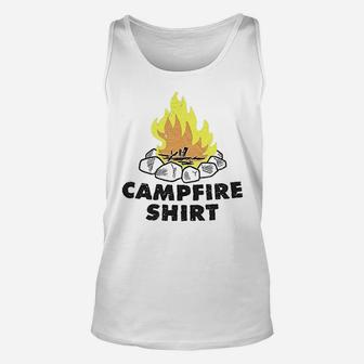Campfire Funny Firewood Camping Summertime Unisex Tank Top | Crazezy UK