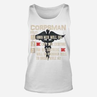 Corpsman Rules, Corpsman 8404 Tshirt, Corpsman Veteran Unisex Tank Top | Crazezy