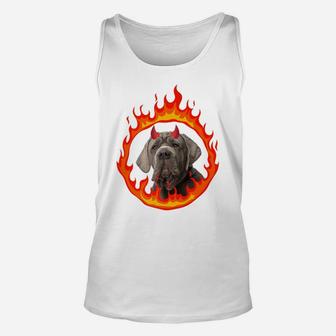 Devil Dog Neopolitan Mastiff Unisex Tank Top | Crazezy
