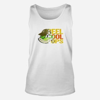 Fishing Reel Cool Pops Fathers Day Gift For Husband Or Dad Premium Unisex Tank Top | Crazezy